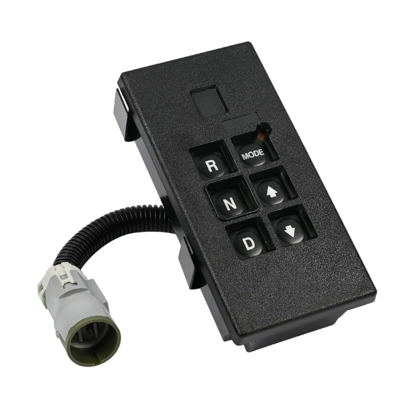 Transmission Shifting Pad Selector with Push Button R N D Mode Controls Black Plastic Shifting Panel for Allison WTEC-3 X37F