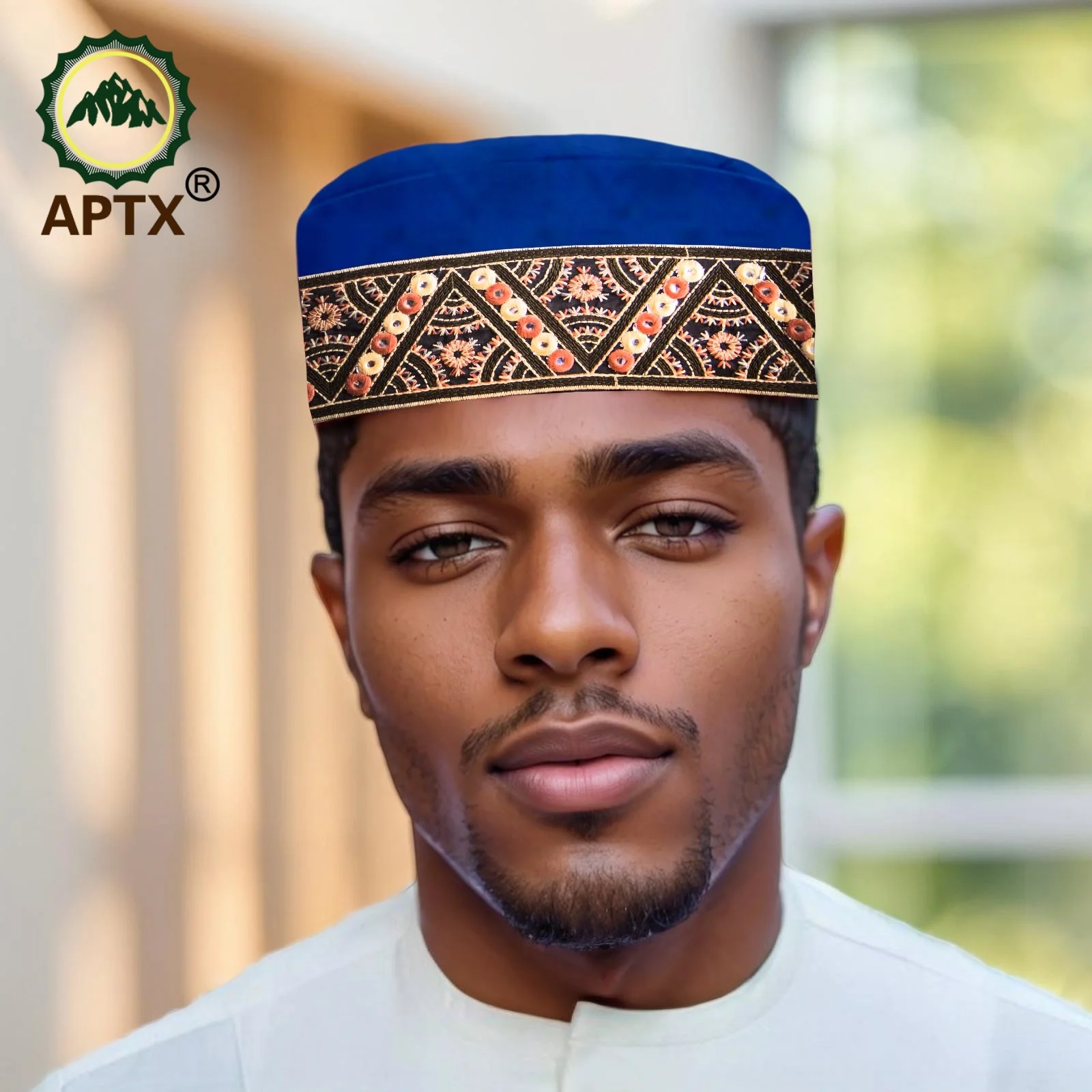 Prayer Hat African Muslim Islam Kippah Arab Caps For Men New Arabia Muslim Embroidery Wrap Muslim Islam Men Headscarf Hat 25P001