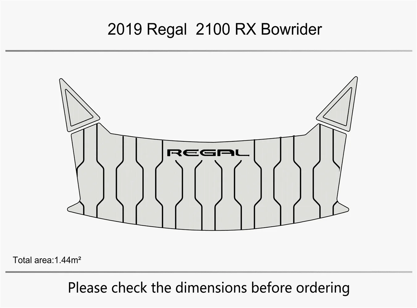 2019 ملكي 2100 RX Bowrider 1/4 "6 مللي متر إيفا رغوة عدم الانزلاق بولي كلوريد الفينيل خشب الساج التزيين البحرية حصيرة سيديك أكوا السجاد أرضية بحرية #3