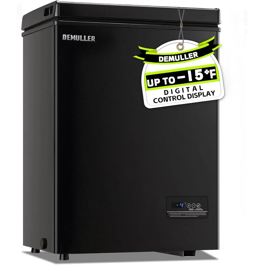 

Небольшой мини-морозильник с 2 подвесными корзинами, электронным управлением до 1 верхней двери, открытая морозильная камера, энергосбережение, тихая работа на