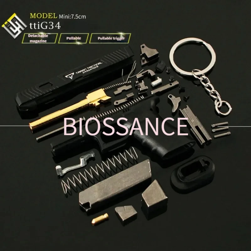 Biossance New exquisite fashion 1:3 detachable ttig34 model metal keychain bag pendant MEN'S jewelry accessories gift wholesale