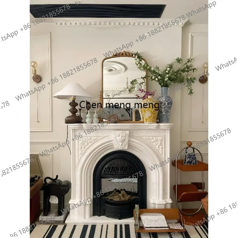 E182 Marble Fireplace, French Fireplace Restoration French Style Bird's Nest Fireplace French Style
