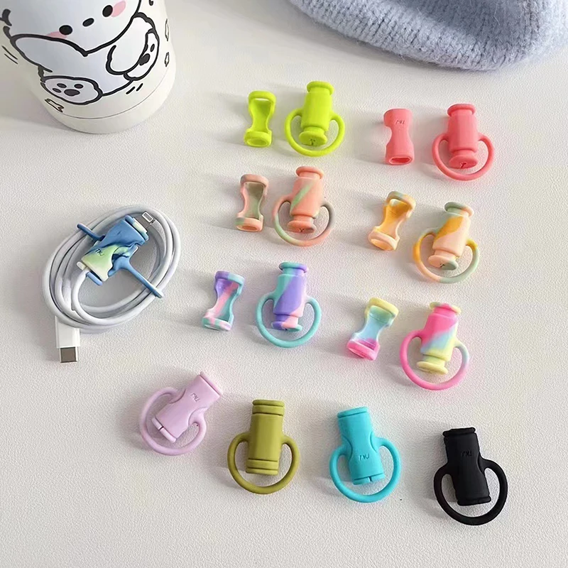 Liquid Silicone Data Cable Protector Anti-break Data Cable Winder Organizer Data Line Cord Protective Cover For Phone Cable