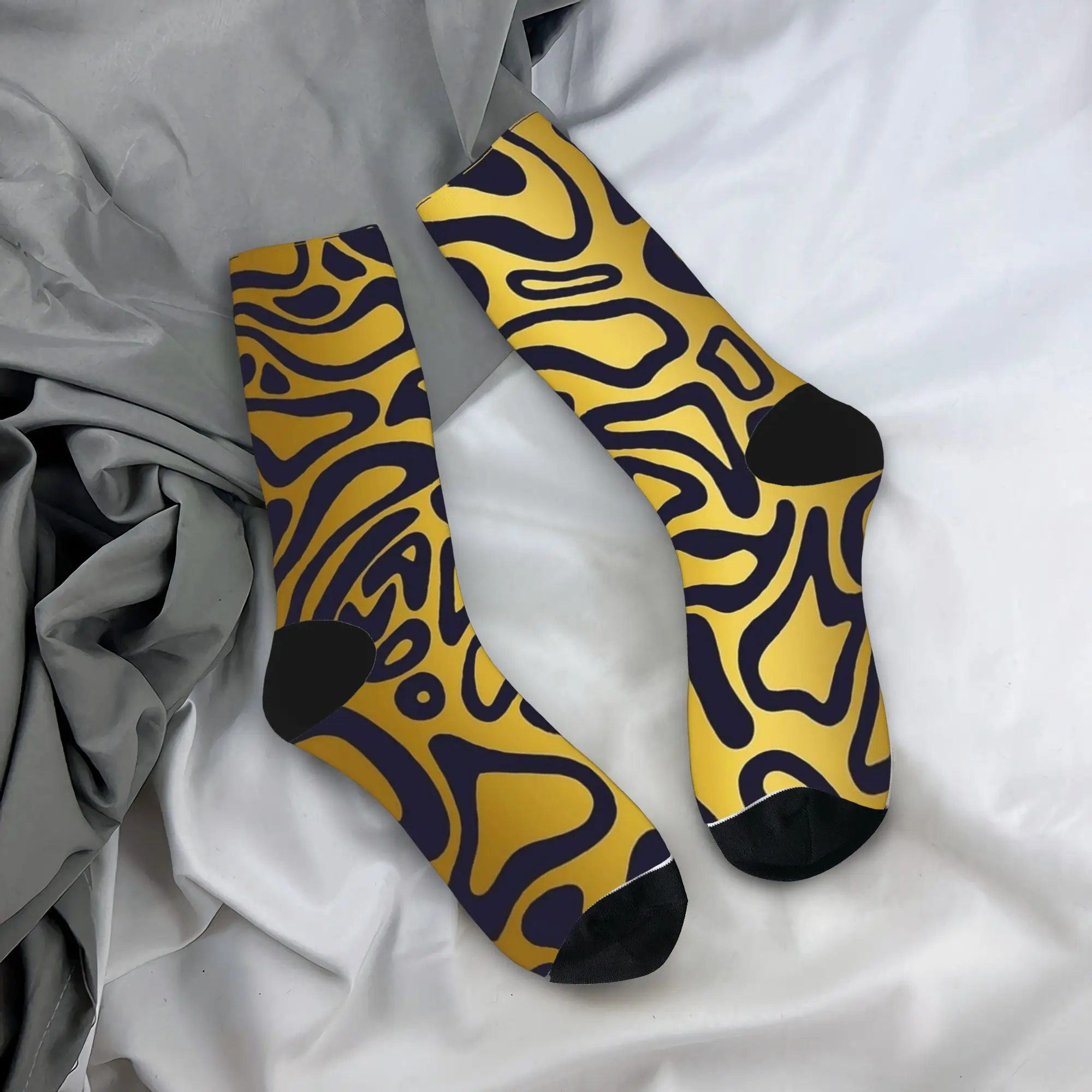 

Носки в стиле дизайна Landos Norris, чулки с принтом, противоскользящие мужские носки, дышащие осенние забавные велосипедные носки