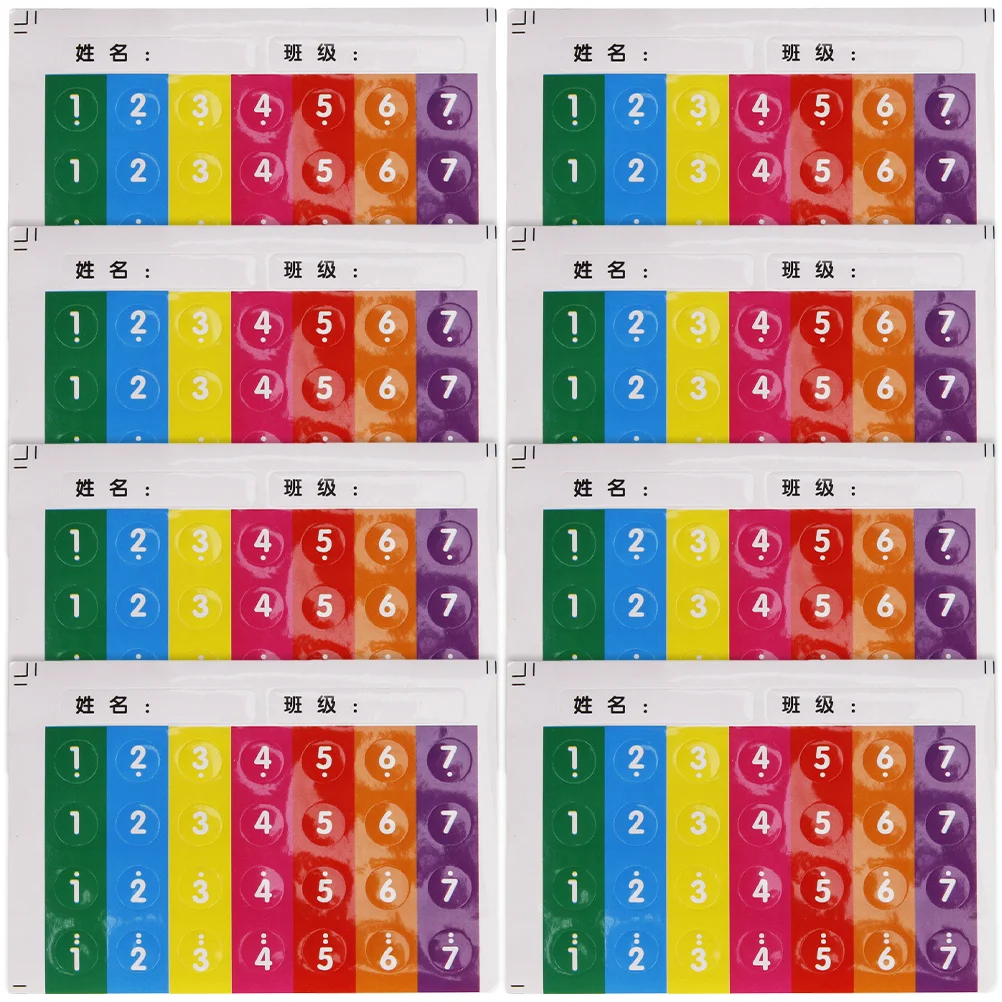 

8 Pcs Pan Flute Note Stickers Tear No Residue Music Decals Scale Supplies Beginner Accessories Musical Instrument