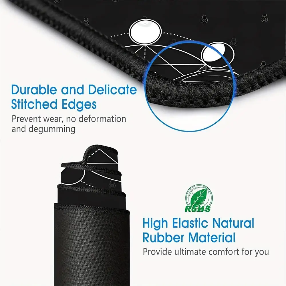 Фаза «Бабочка в луне» Большой коврик для мыши против грязи и противоскольжения.