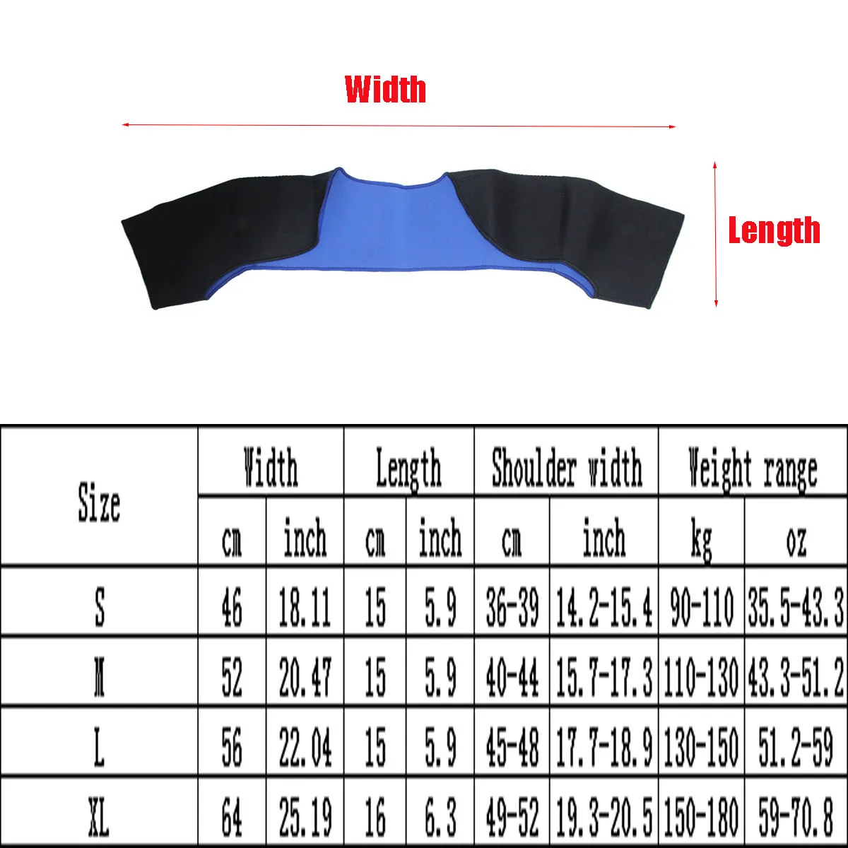 Order A Size Up, Athletic Shoulder Pads, Sleeping Cold Warm Shoulder Pads, Weightlifting Pads