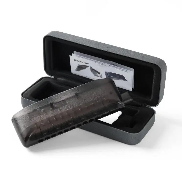 

CONJURER NEW STYLE Chromatic Harmonica for Adults and Professionals Students with Unique Modern Design CJ12 Black Cover