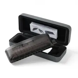 CONJURER NEW STYLE Chromatic Harmonica for Adults and Professionals Students with Unique Modern Design CJ12 Black Cover