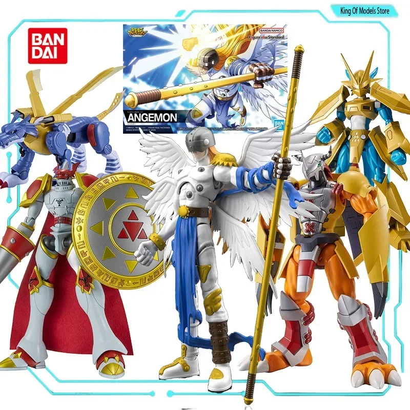 Bandai Original Model Kit FRS Digimon Adventure ANGEMON WARGREYMON ALL Anime Action Figure Assembly Model Toy Gift for Boys