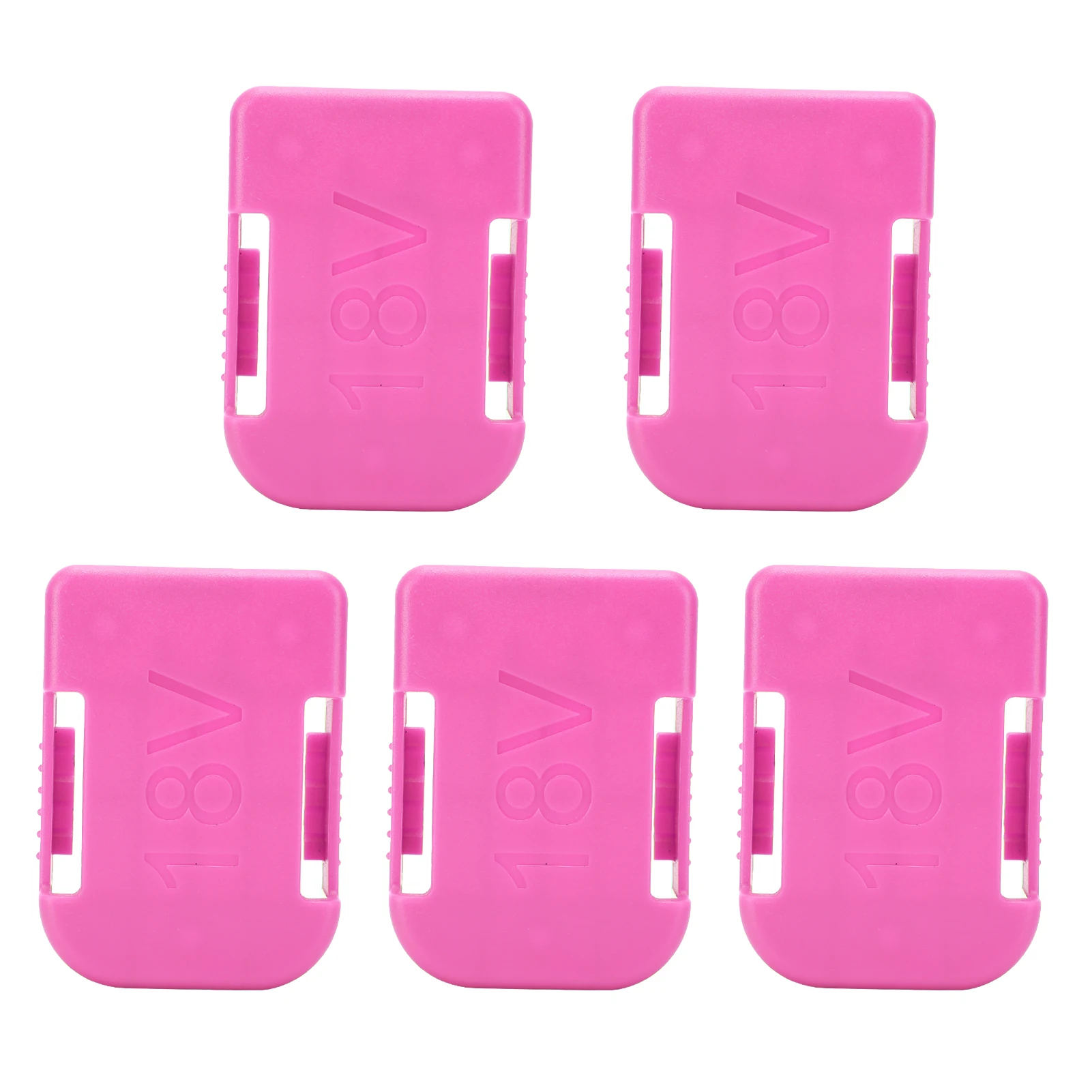 Universal 5Pcs Dual Using 18V Tool Battery Storage Holder Slot Battery Mounts Durable Wall Mounted Lightweight for Makita/Bosch