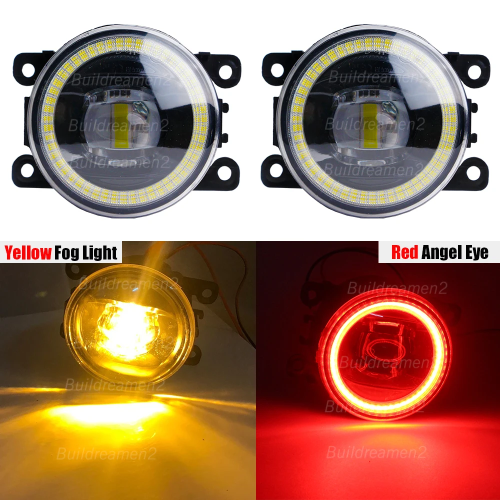 Lot De 2 Feux Antibrouillard LED H11 Angel Eye DRL Blanc Pour Iveco Daily VI 2014-2023 - Phares Performants
