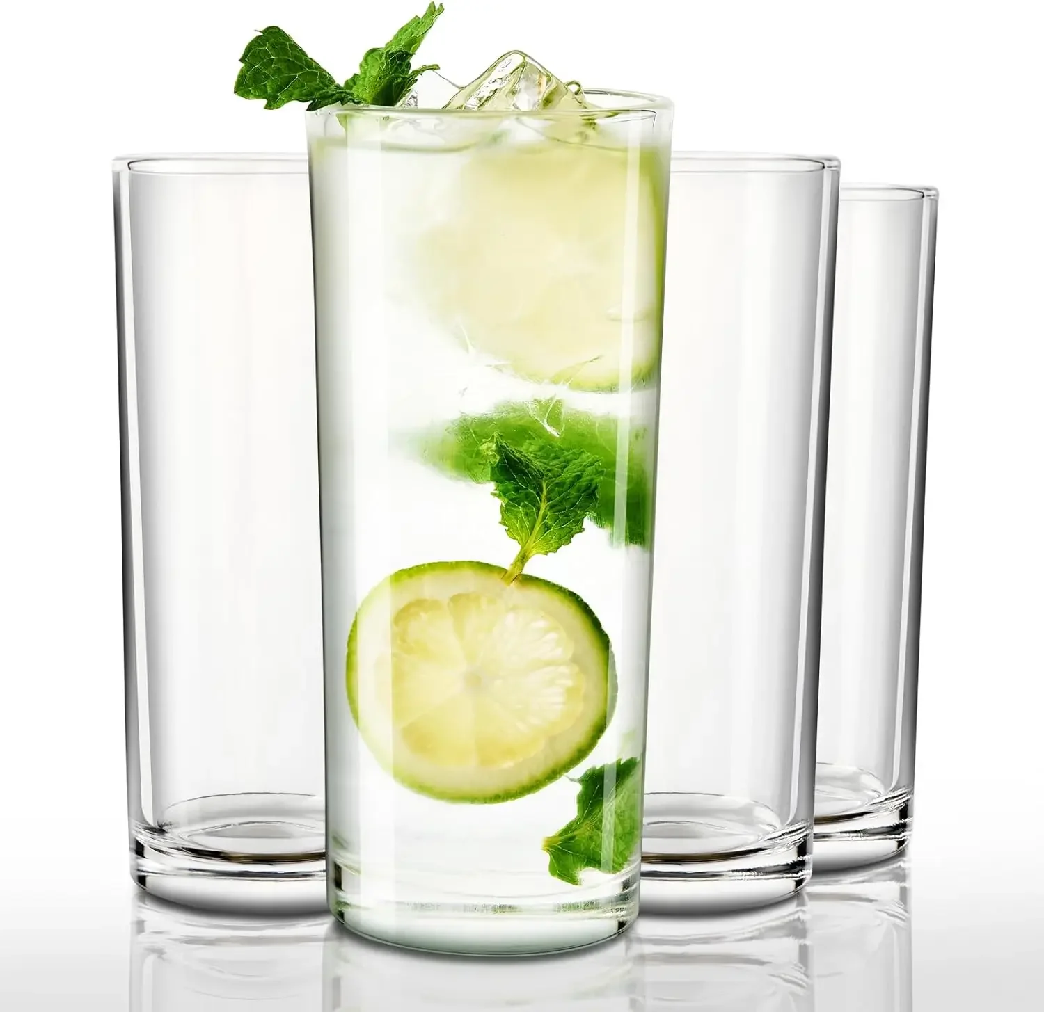 

Набор очков Highball из 4 шт., стаканы для питья на 10 унций, хрустальные коктейльные бокалы без свинца, стаканы для воды для сока, коктейлей, вина,