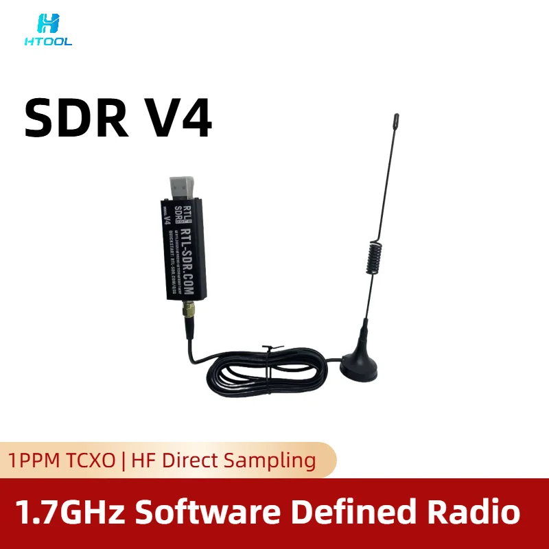 Blog RTL-SDR V4 |   Radio définie par logiciel 1,7 GHz |   1PPM TCXO |   Échantillonnage direct HF |   Bias-Tee |   RTL2832U R828D