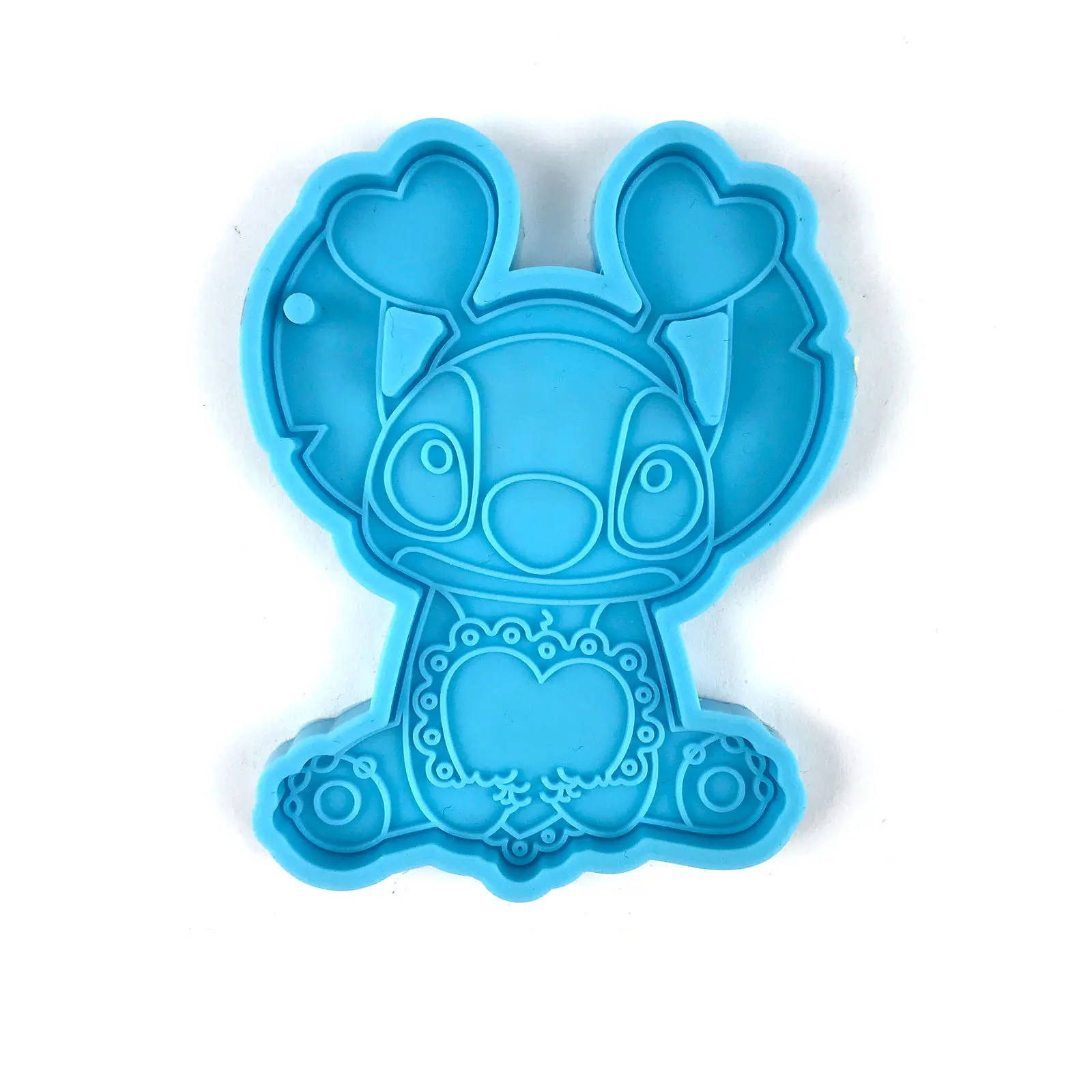 Disney Stitch Anime Figure Silicone Mold DIY Pendant Epoxy Resin Molds Necklace Keychain Making Mould Chocolate Candy Moulds