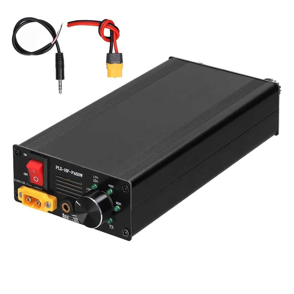 

HOT 50W Shortwave Power Amplifier with 4-Gear LPF Automatic Transmit & Receive Switching Compatible with Multiple Protocols