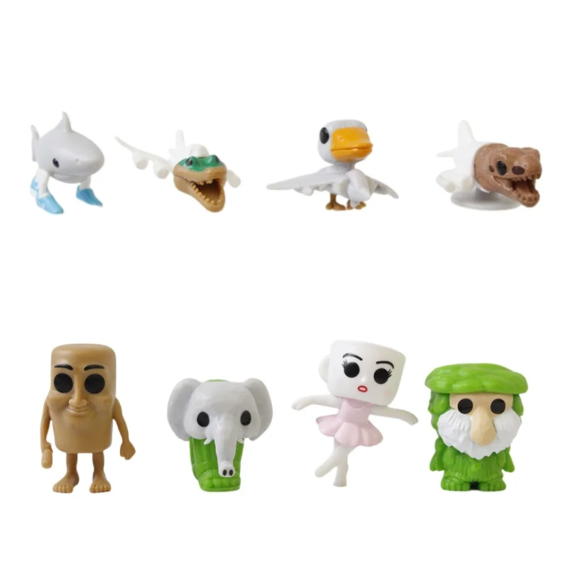 Shanhaijing caja ciega 14 versión Q Mini personajes de acción de Anime caja ciega de dibujos animados adorno hecho a mano divertido modelo de Pvc regalo de vacaciones