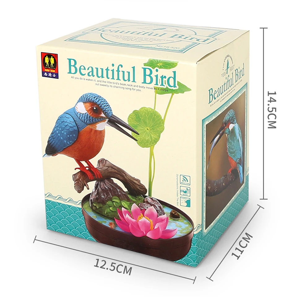 Voice-Controlled Electronic Parrot Toy - Realistic Talking & Moving Artificial Bird for Kids, Fun Interactive Home Decor