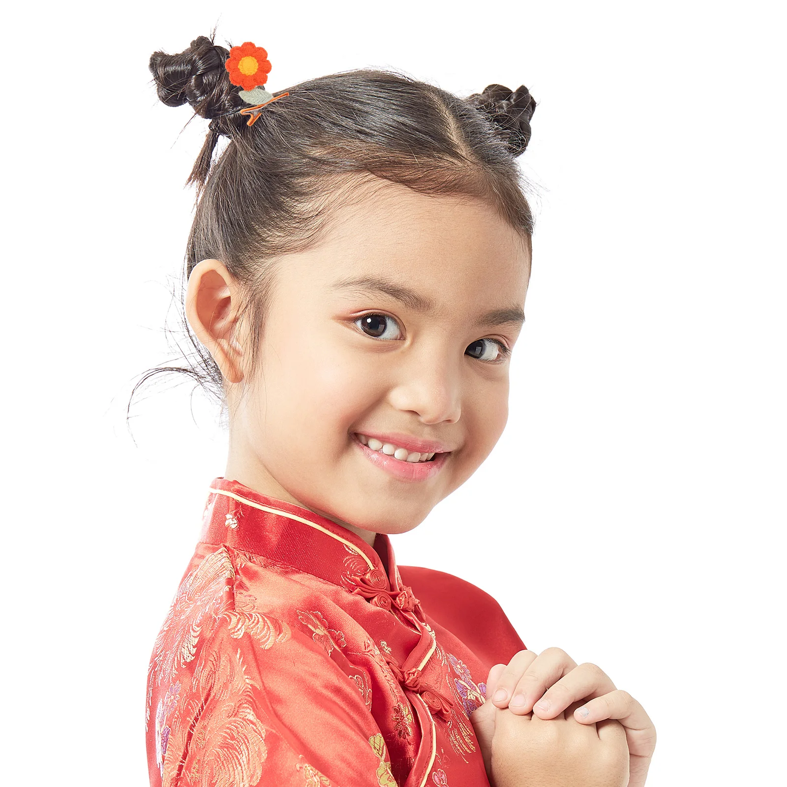 

8pcs Children Clips Knitted Flower Hair Clip Barrettes For Little Girls Kids Sunflower Barrettes Toddlers Baby Girl Flower