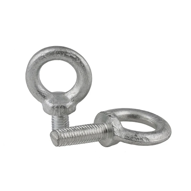 1Pcs M6 M8 M10 M12 M14 M16 M18 M20 Gegalvaniseerd Eye Bolt Marine Lifting Eye Schroeven Ring Loop Gat voor Kabel Touw Eyebolt