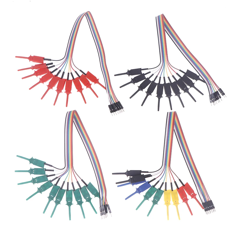 1PCS 30CM 10 Needle Hook Clamp Kit Logic Analyzer Cable Clamp Probe With Springs At The Front Connect Chips Pins Power Tools