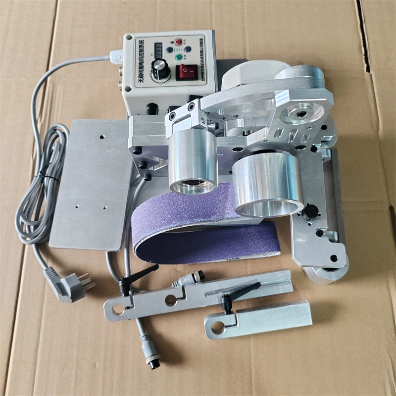 Brushless Servo Compact Benchtop Belt Sander / Grinder  Industrial Grade Small Deburring Machine Export to Australia