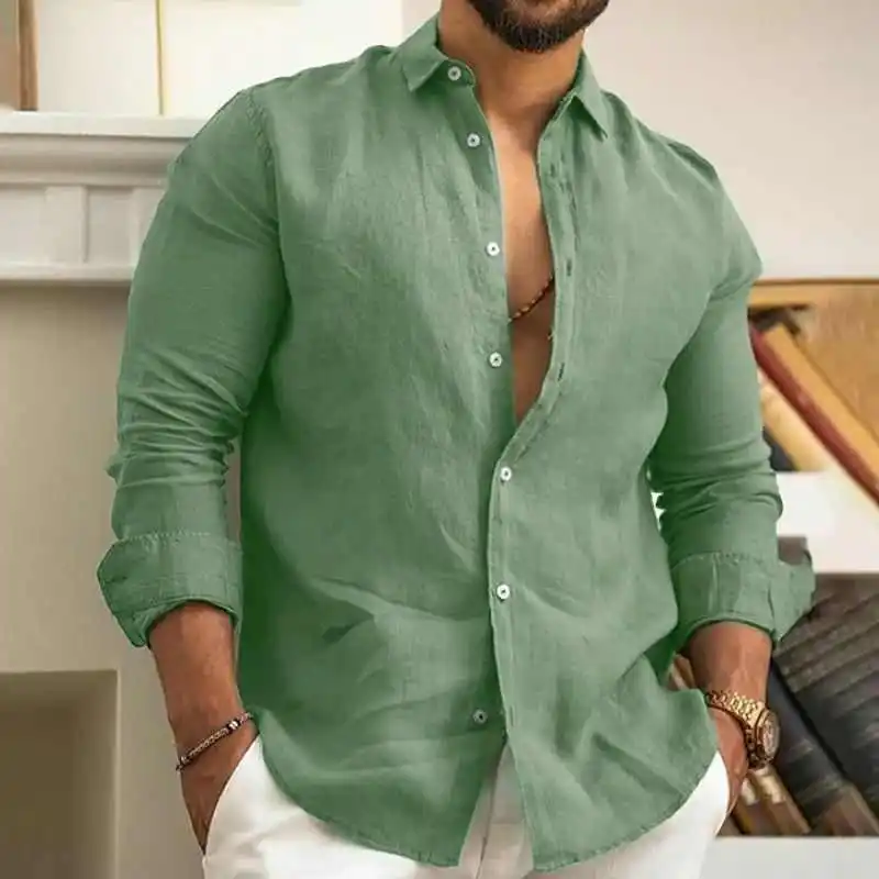 

Loose Long Sve irt for Men Casual Classic Collar Button up Cotton Sun Protection Treaent Ice Sensation Ultra ort Sle