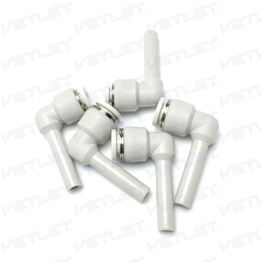 PLJ  white color zinc collar pneumatic fittings one touch plug 6/8/10 reducer push-in fittings