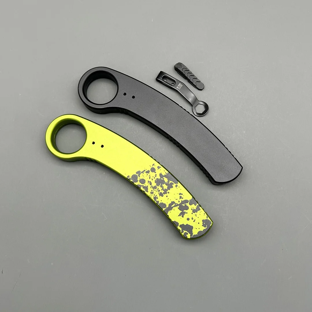 MIT kabit CNC aviation aluminum Handle Hunting Survival Tactical Combat EDC Outdoor Self-defense Pocket OTF Knives Parts