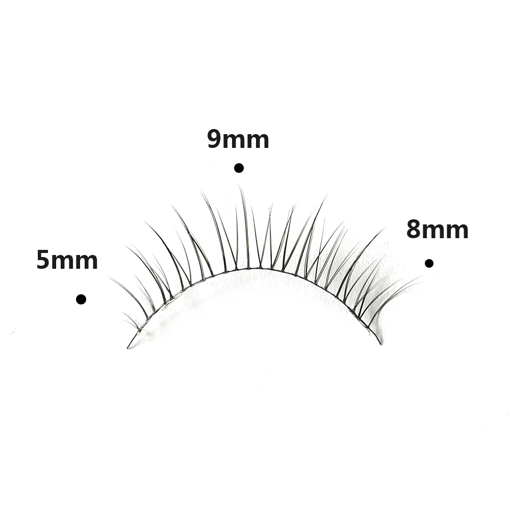 Ensemble de faux cils d'apparence naturelle, outils de maquillage, extension de cils dégradés natifs, cils ultra légers et doux, faits à la main, 5 paires