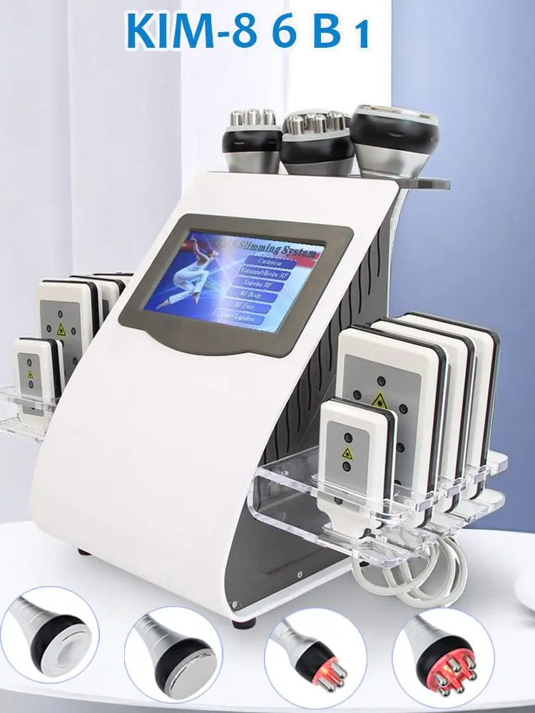 6 In 1 40K Ultrasone Cavitatie Machine Vacuüm Lichaam Afslanken Massage Gewichtsverlies Huidverstrakking Lifting Schoonheid Apparaat - afbeelding 2