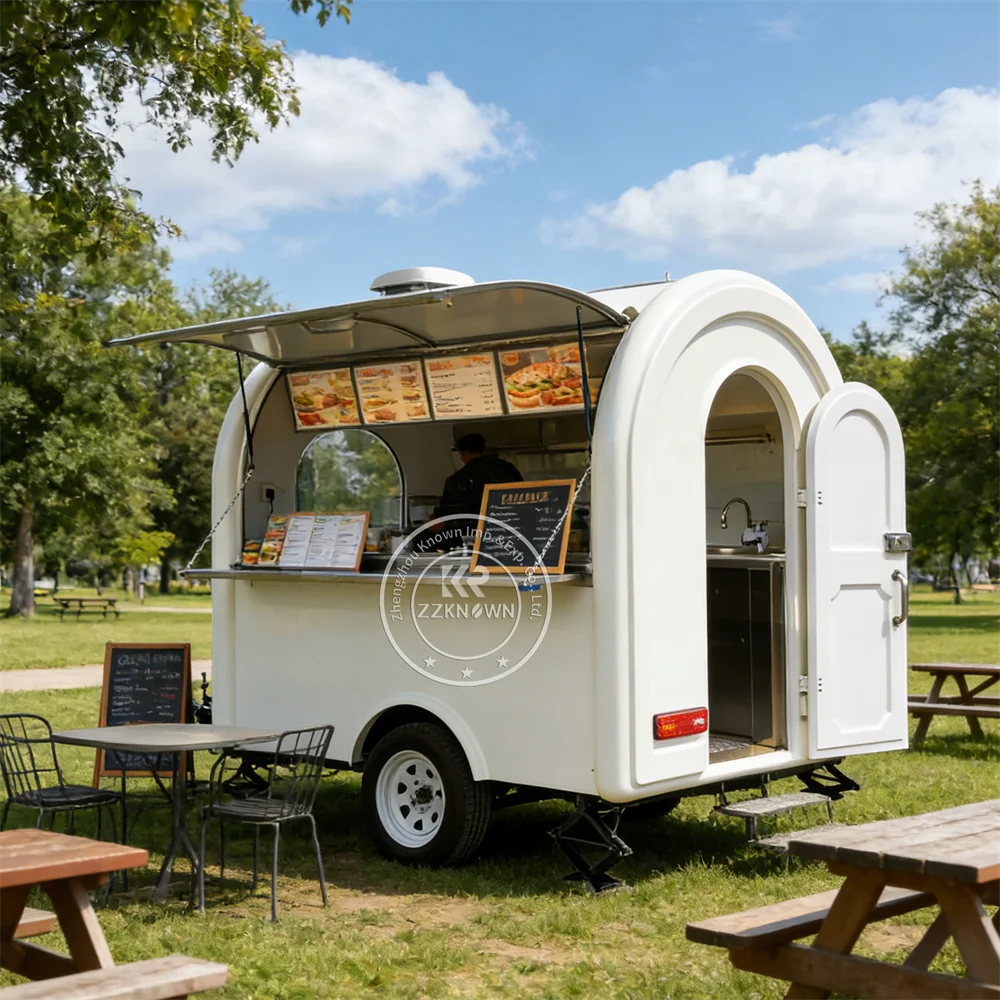 

Outdoor Small Catering Truck Food Trailer Outdoor Juice Beverage Trailer Mobile Fast Food Truck Fully Equipped