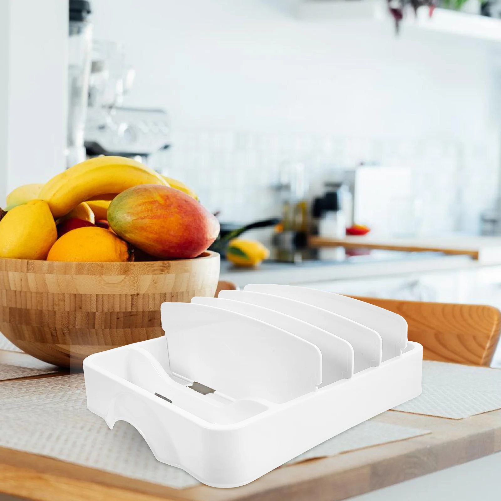 

ABS Kitchen Organizer Multi-Functional Cutlery Storage Silverware Tidy Drawer Counter Plate Lid Holder