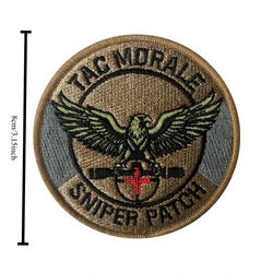 Parche táctico TAC MORALE Sniper bordado águila moral con velcro