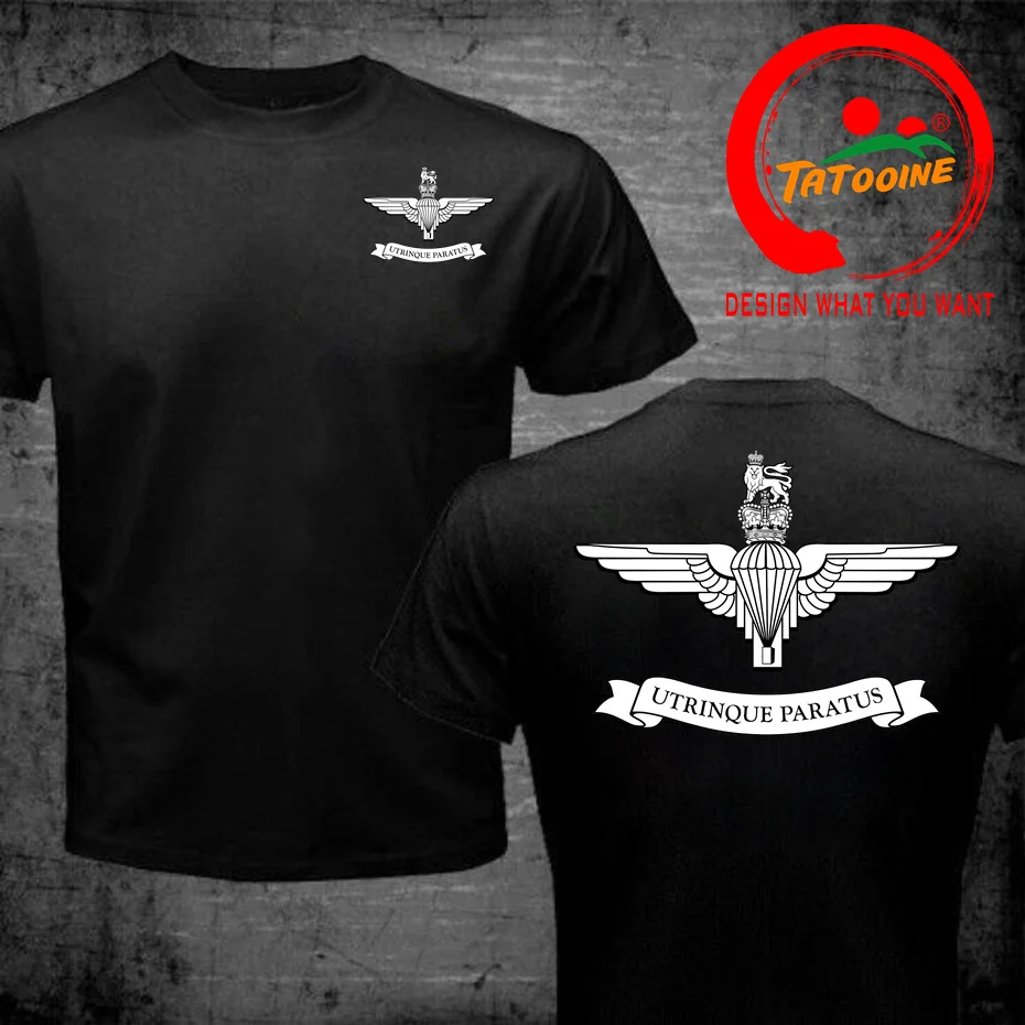 British Army Para T-Shirt UK Military Army Logo Of the Parachute Regiment Paratrooper Airborne T Shirt Men Plus Size S-6XL Shirt