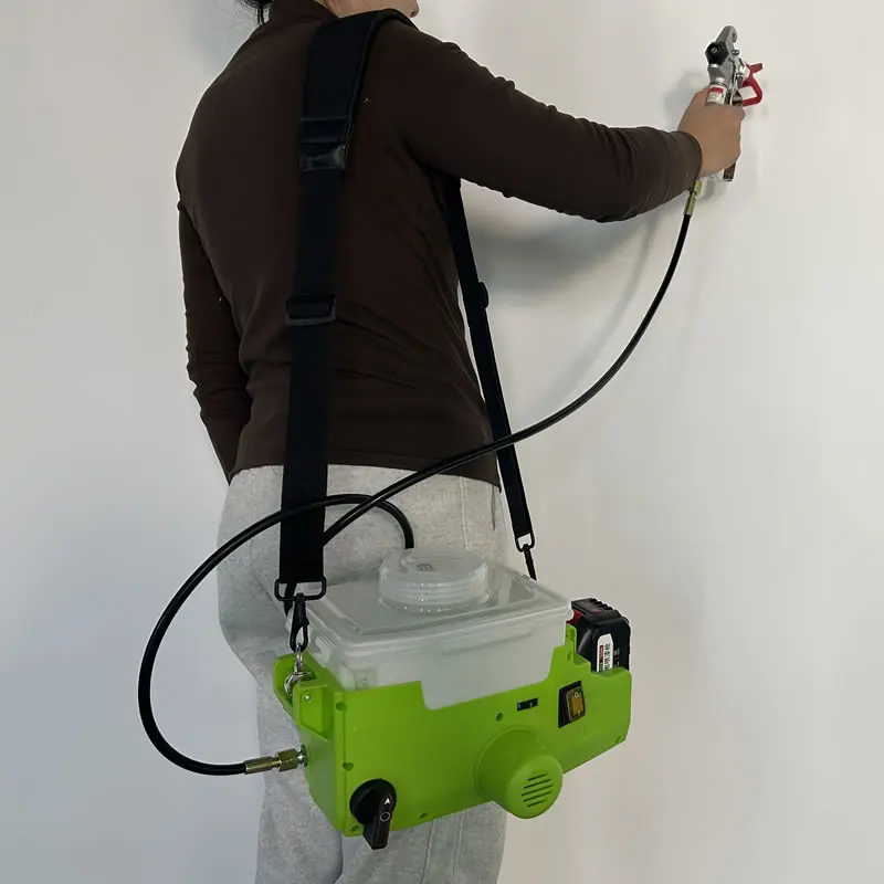 1.7L Electric Airless Backpack Paint Sprayer Machine Portable Charging Spray Gun Coating Machine with 2pcs 21V Lithium Battery