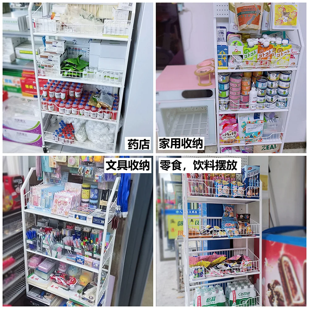 Plank Display Plank Van vloer tot plafond meerlaags snackdrank supermarkt supermarkt huishoudelijk mobiel opbergrek