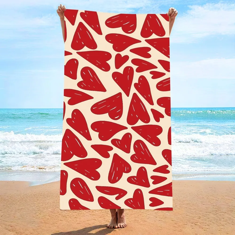Leopard Print Printing Quick-dry Beach Towel 27.5x55in Microfiber Bath Towel Outdoor Travel Camping Picnic Blanket Beach Blanket