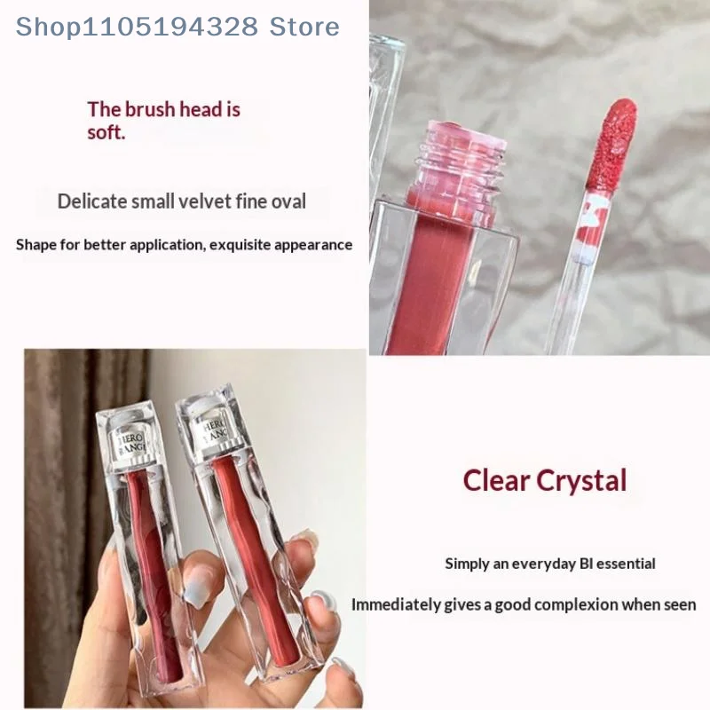 [HB]HERORANGE Waterproof Nonstick Cup Mirror Lip Glaze Long Lasting Lip Gloss Tint Dyeing Liquid Lipstick Beauty Makeup Cosmetic