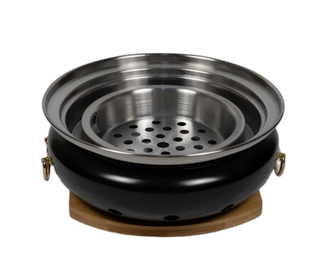 Household Iron Charcoal Grill - Durable Outdoor Grill for 3-5 People