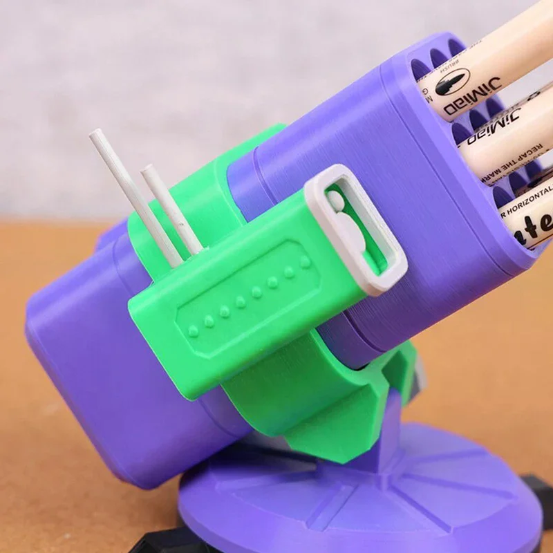 3D Printed Rocket Cannon Turret Pen Holder Creative Desktop Organizer Desktop Decoration
