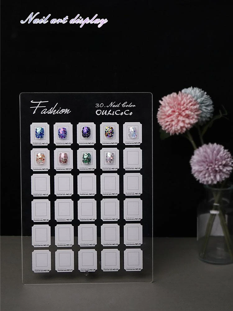 Nagel Swatch Farbkarte Display Diagramm Nagel Display Board Gel Polnisch Vorlage Nail Art Probe Ständer Acryl Palette für Nagel Salon