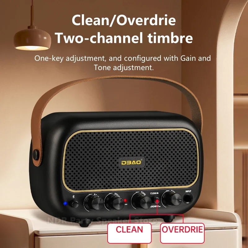 Мини-колонки для гитары, двухканальный Bluetooth-аккомпанемент, портативный уличный перезаряжаемый музыкальный инструмент, специальный небольшой звук