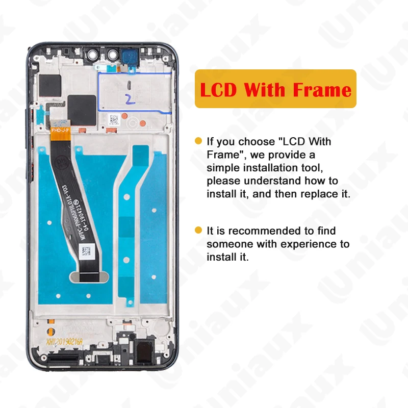 For Huawei Y9 2019 Mobile Phone LCD Screen Display assembly Touch Screen LCD Panel Replacement