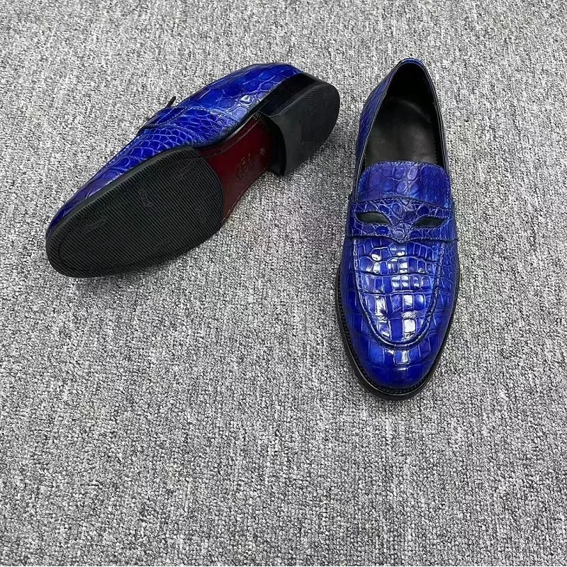 BATMO 2023 new arrival Fashion crocodile skin leather causal shoes men,PDD214