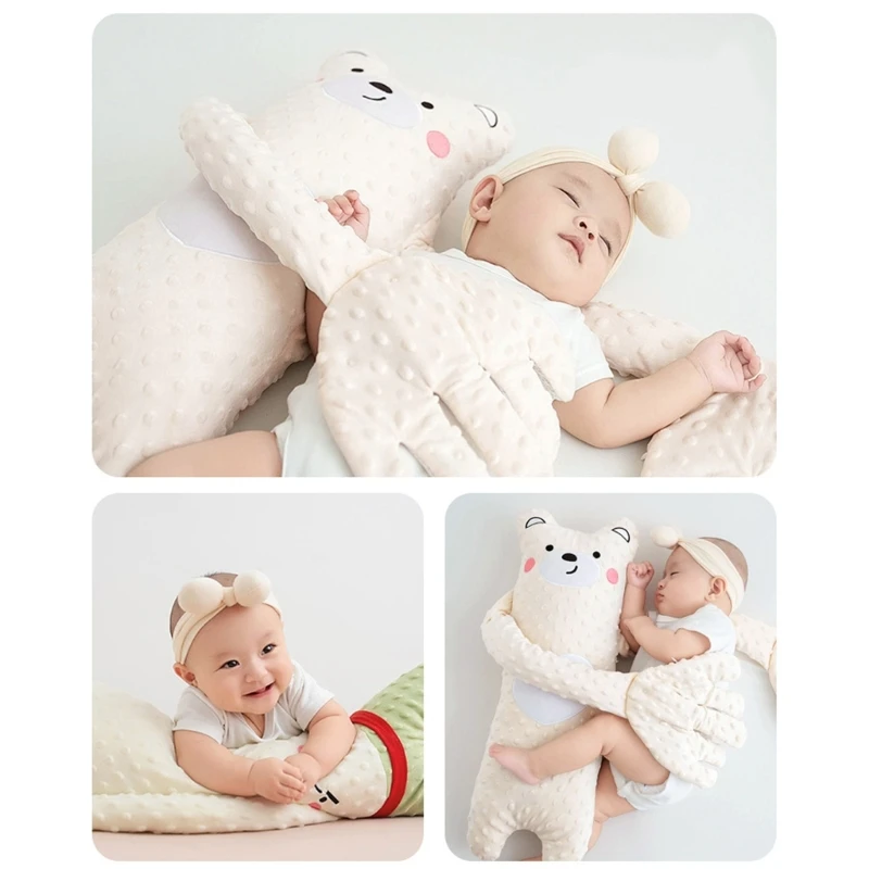 การ์ตูนเด็กไอเสียหมอน Plush Soothing Hand Pacify ตุ๊กตาของเล่นสบายทารกด้วยรีโมทสําหรับ Restful Sleep