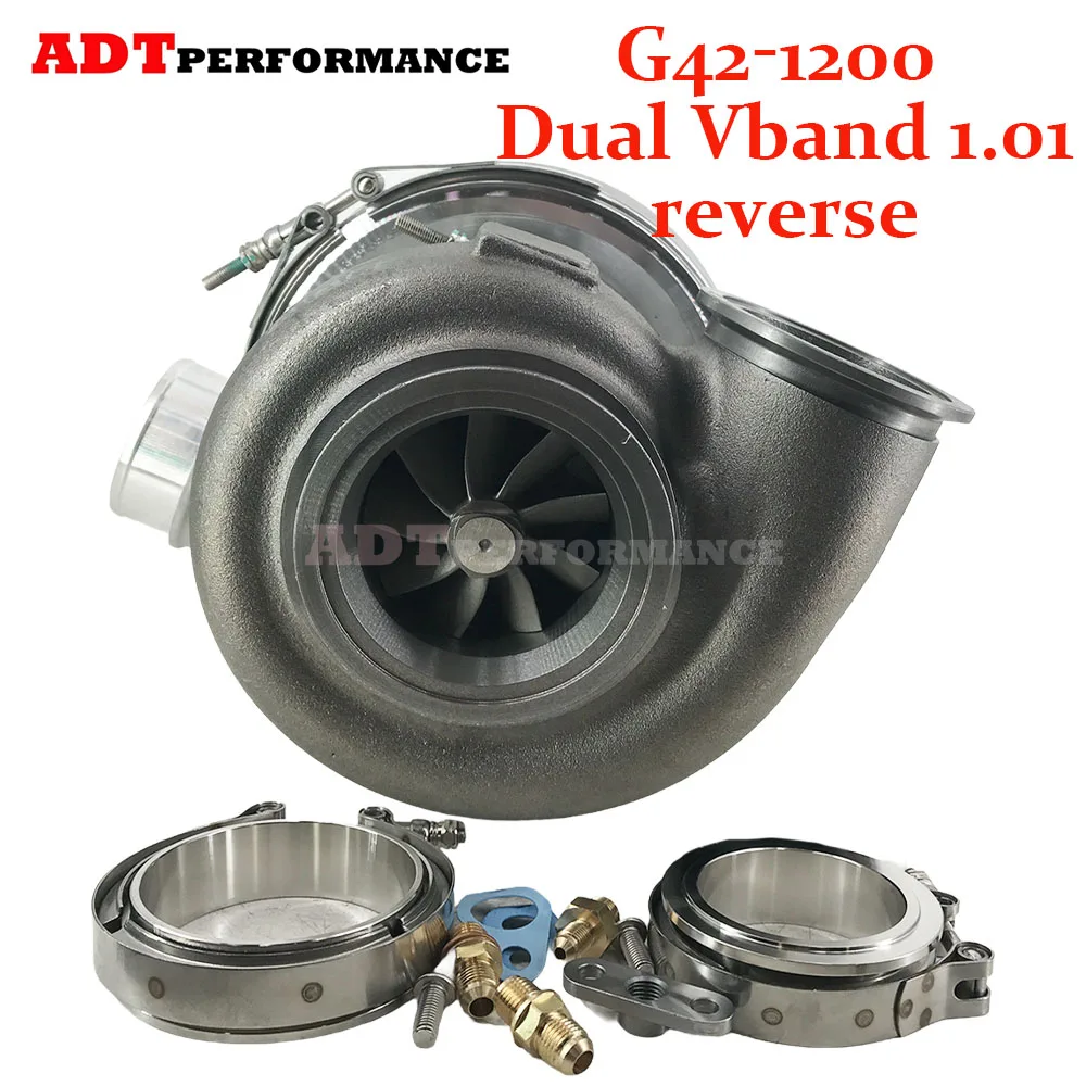 

G42-1200 Dual Vband 1.01 Reverse Turbocharger performance Turbo for BMW/Audi/Volkswagen 879779-5007S 860778-5002S Full Turbine