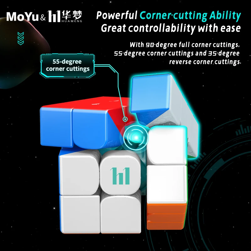 MOYU Huameng YS3M Magnetic Magic Cube 3x3 Maglev Ball Core Speedcube Professional 3x3 Speed Puzzle Toy 3x3 Origina Cubo Magico