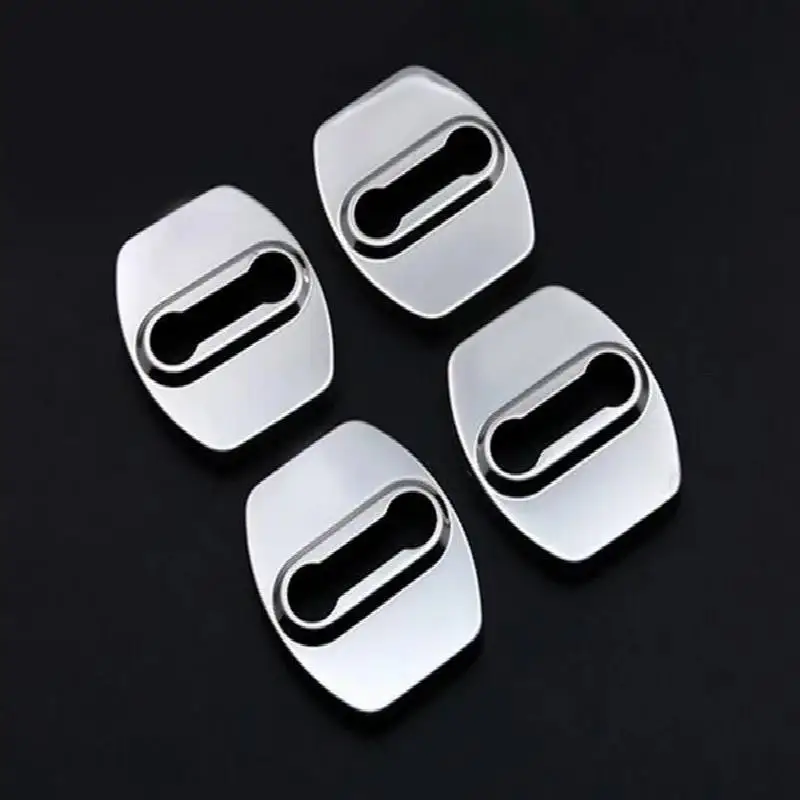 4 Pcs Stainless Steel Snap Cover Case Decoration Accessories Sticker Car Door Lock Cover for Kia Sportage 2016 2017 KX5 KX3 K4