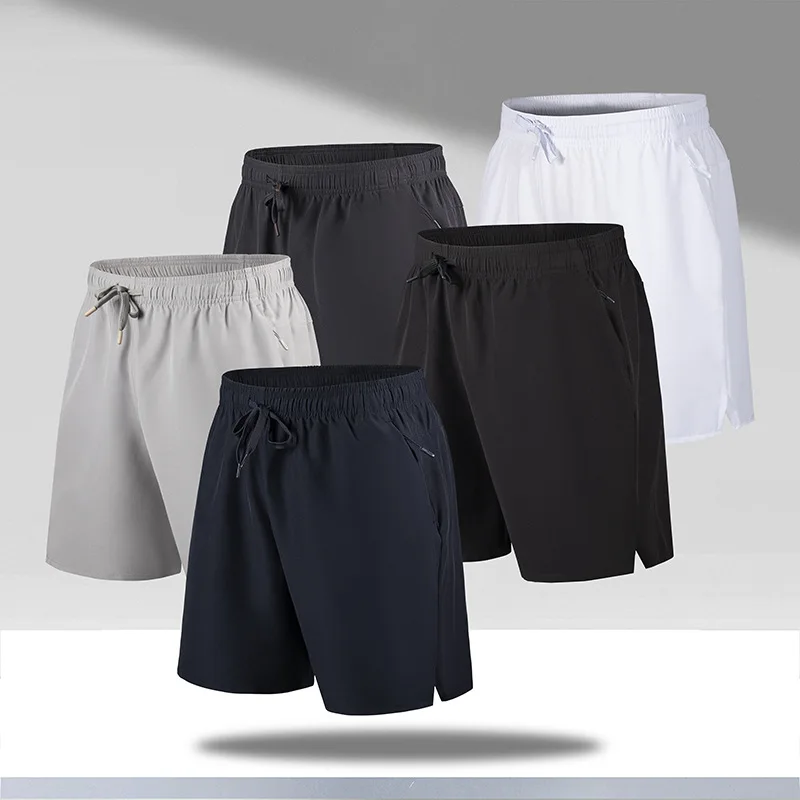 Summer Fitness Casual Shorts Running Three-point Pants Men Stripe Basketball Training Quick-drying Breathable Training Shorts